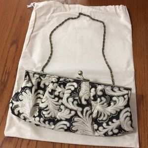 Black/Cream Colored Clutch